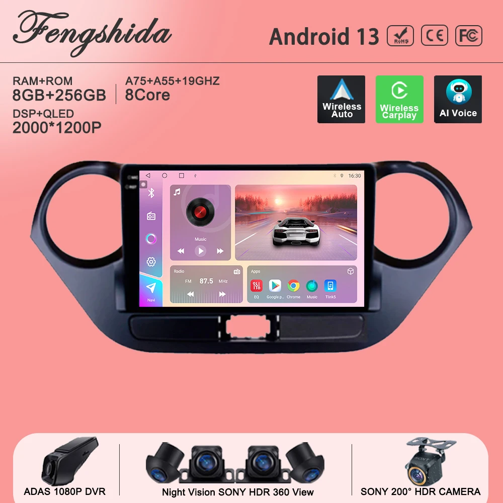 Android Car Dvd For Hyundai Grand I10 2013-2016 Auto Radio GPS Navigation Stereo Head Unit Multimedia Player Touch Screen HDR 5G
Android Car Dvd For Hyundai Grand I10 2013-2016 Auto Radio GPS Navigation Stereo Head Unit Multimedia Player Touch Screen HDR 5G