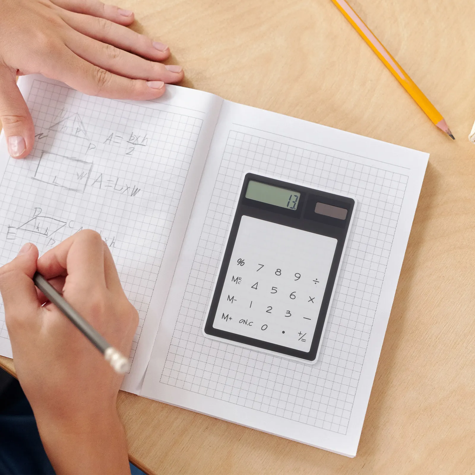 Transparent Touch Panel Solar Powered Calculator Black 8 Digit Display Portable Compact Perfect for Home School Office
Transparent Touch Panel Solar Powered Calculator Black 8 Digit Display Portable Compact Perfect for Home School Office