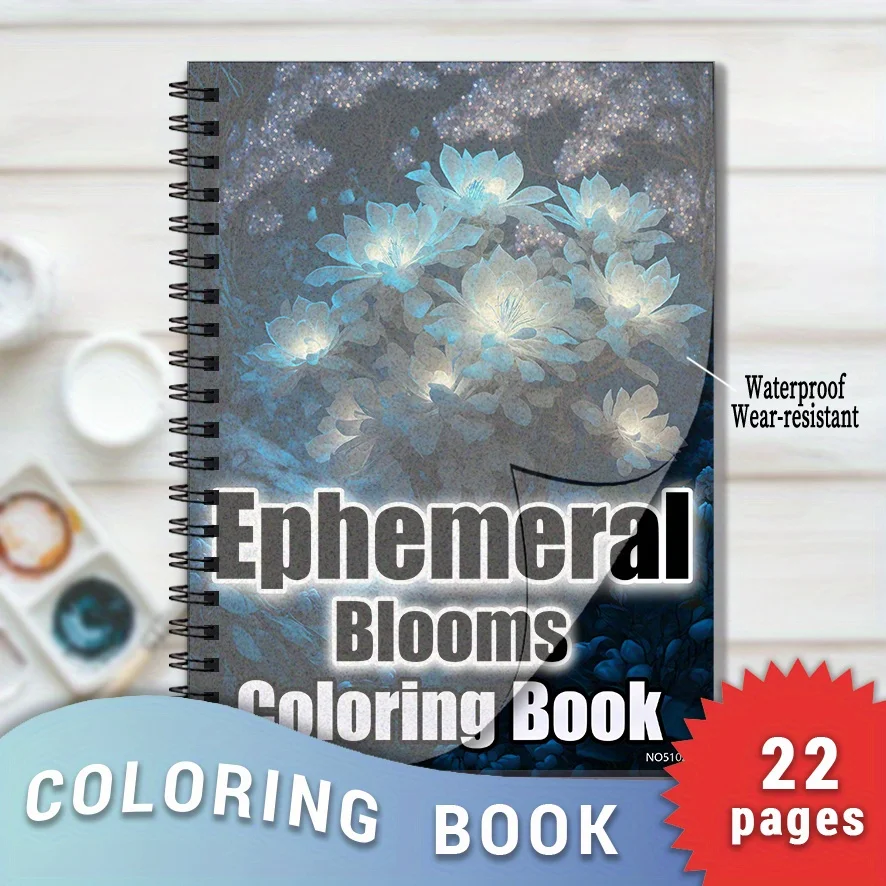 Ephemeral Blooms Adult Coloring Book - 8.3 X 11.2 Inches with 22 Pages Stress Relief And Positive Thinking Focus
Ephemeral Blooms Adult Coloring Book - 8.3 X 11.2 Inches with 22 Pages Stress Relief And Positive Thinking Focus