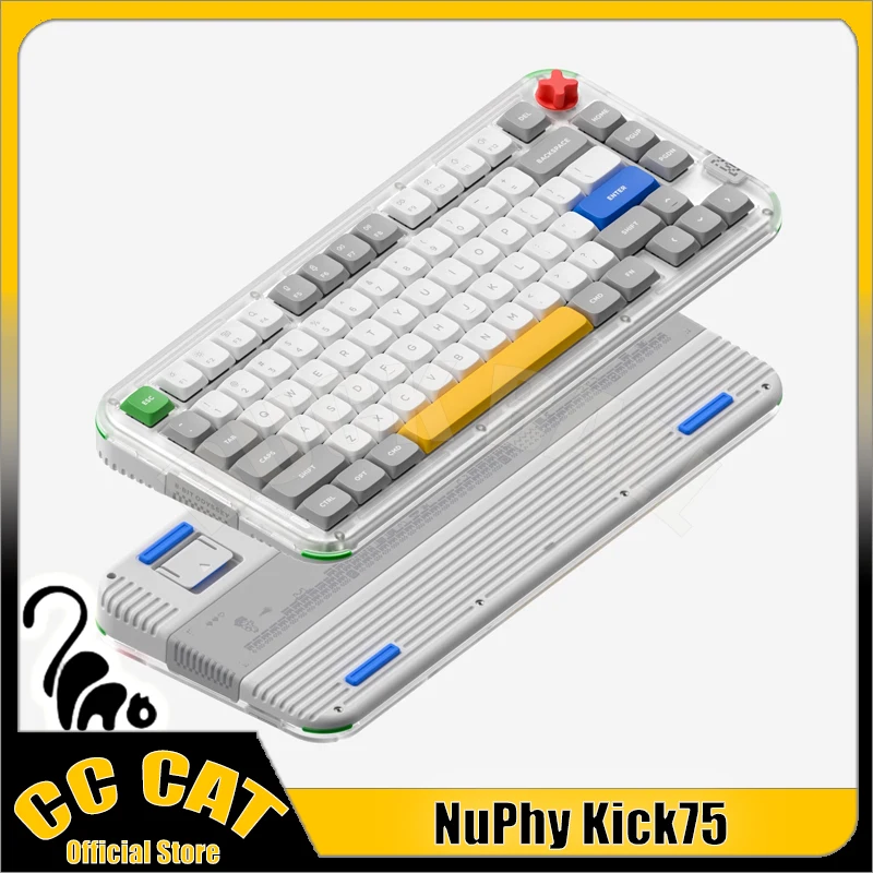 NuPhy Kick75 Mechanical Keyboard High Switch Switchable Three Mode Low Switch Gaming Keyboard With Knob RGB Gasket PC Gamer Gift
NuPhy Kick75 Mechanical Keyboard High Switch Switchable Three Mode Low Switch Gaming Keyboard With Knob RGB Gasket PC Gamer Gift