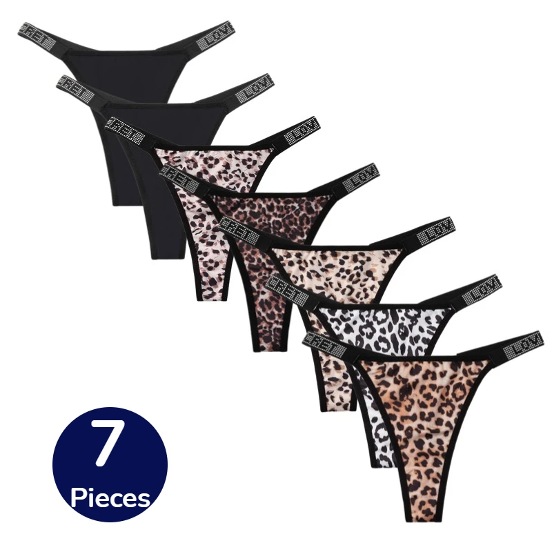 WarmSteps 7PCS/Set Women's Panties Fashion Leopard Thongs Women's Seamless Sexy Lingerie Breathable Cozy G-String Hot T-Back Hot
WarmSteps 7PCS/Set Women's Panties Fashion Leopard Thongs Women's Seamless Sexy Lingerie Breathable Cozy G-String Hot T-Back Hot