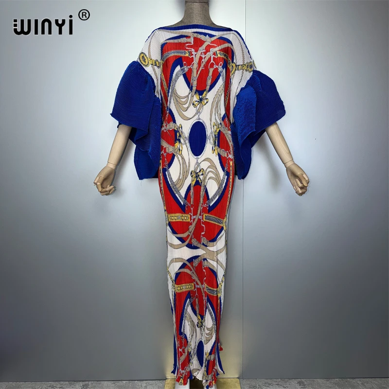 WINYI Pleated Elastic slim dress puff(ed) sleeves beach cover up muslim woman kaftan abaya dubai luxury long down evening dress
WINYI Pleated Elastic slim dress puff(ed) sleeves beach cover up muslim woman kaftan abaya dubai luxury long down evening dress