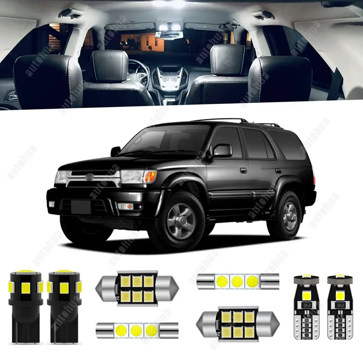 LED Interior Lights For Toyota 4Runner 1996-2002 White 6000K LED Lighting 23Pcs
LED Interior Lights For Toyota 4Runner 1996-2002 White 6000K LED Lighting 23Pcs