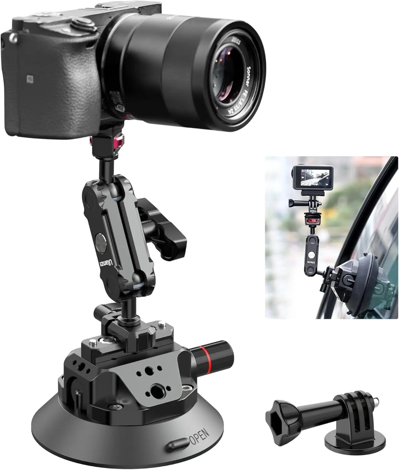Кронштейн-держатель Magic Arm 4,5 дюйма с присоской для DSLR-камер и экшн-камер, совместим с DJI OSMO Pocket 3/Insta 360/Sony/Canon/Nikon/Xtra
Кронштейн-держатель Magic Arm 4,5 дюйма с присоской для DSLR-камер и экшн-камер, совместим с DJI OSMO Pocket 3/Insta 360/Sony/Canon/Nikon/Xtra