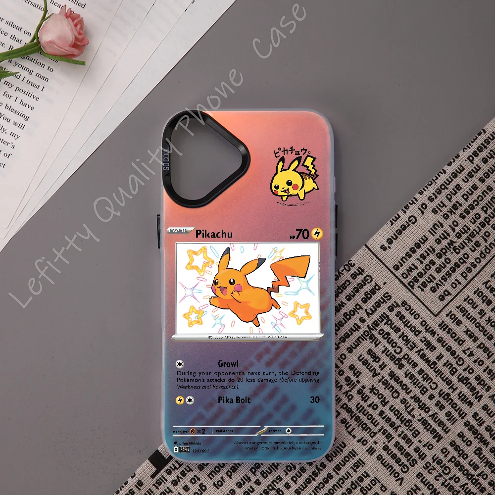 Cute Pikachu Card Design Phone Case Laser Metallic For IPhone 16 15 14 13 12 11 Pro Max Matte Aurora Multicolor Gradient Cover
Cute Pikachu Card Design Phone Case Laser Metallic For IPhone 16 15 14 13 12 11 Pro Max Matte Aurora Multicolor Gradient Cover