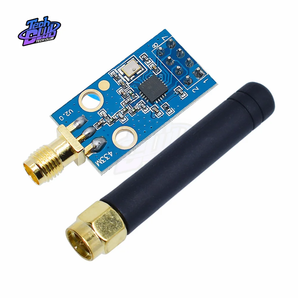 CC1101 433M Wireless RF Transceiver Board Module Singal Generator With Antenna for Electronic Component Tool Accessories
CC1101 433M Wireless RF Transceiver Board Module Singal Generator With Antenna for Electronic Component Tool Accessories