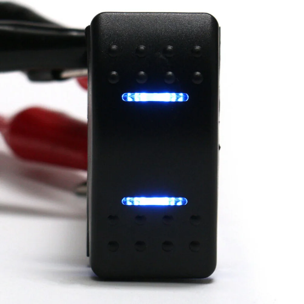 7Pin DPDT ON OFF ON Rocker Switch with 2 LED Lights for Car Truck Marine Electrical Controls Compatible with 12 24V 
7Pin DPDT ON OFF ON Rocker Switch with 2 LED Lights for Car Truck Marine Electrical Controls Compatible with 12 24V