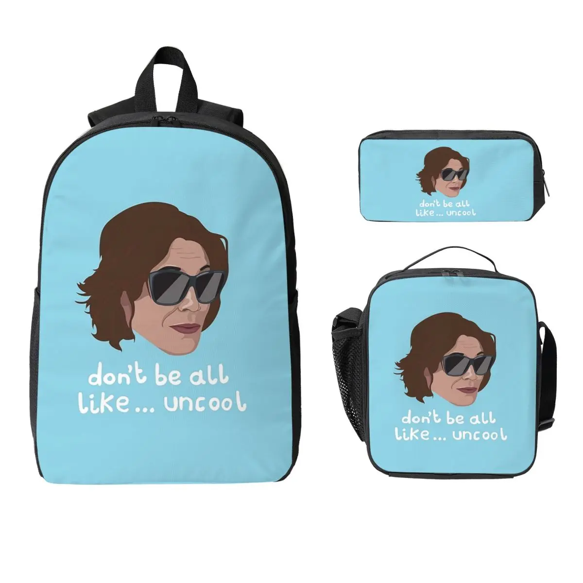Luann Real Housewives Rhony Don't Be All Like Uncool Backpack BookBag School Bag ShoulderBag 3ps Insulated Lunch Bag Pencil Case
Luann Real Housewives Rhony Don't Be All Like Uncool Backpack BookBag School Bag ShoulderBag 3ps Insulated Lunch Bag Pencil Case