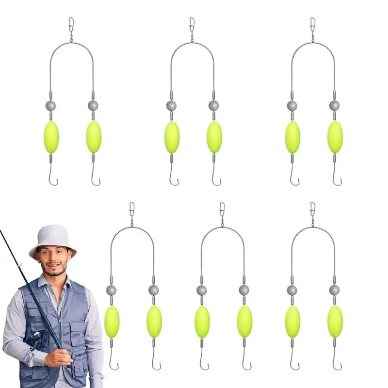 Carolina Rig 6 Pieces Saltwater Fishing Hooks Fish Accessories Tackle For Crappie Jigging Trolling Saltwater Backpacking Travel
Carolina Rig 6 Pieces Saltwater Fishing Hooks Fish Accessories Tackle For Crappie Jigging Trolling Saltwater Backpacking Travel