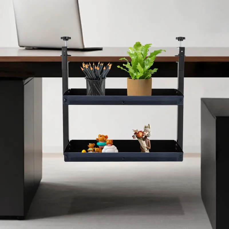 【Best Choice】Clamp-on Desk Shelf, 2-Tier, Above or Under Table Corner Shelves Organizer, Black
【Best Choice】Clamp-on Desk Shelf, 2-Tier, Above or Under Table Corner Shelves Organizer, Black
