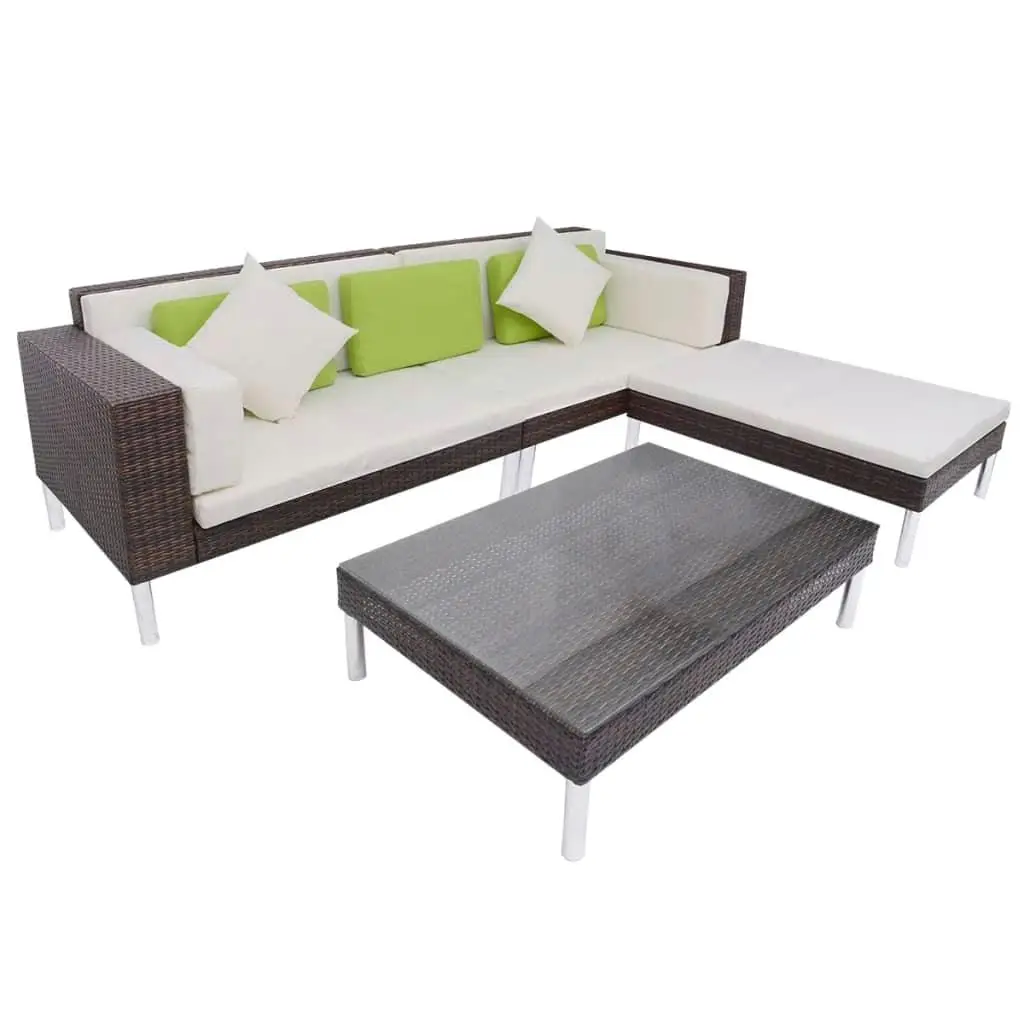 Large Modular Brown Cream White Garden Sofa with Steel Frame Stylish Outdoor Furniture
Large Modular Brown Cream White Garden Sofa with Steel Frame Stylish Outdoor Furniture