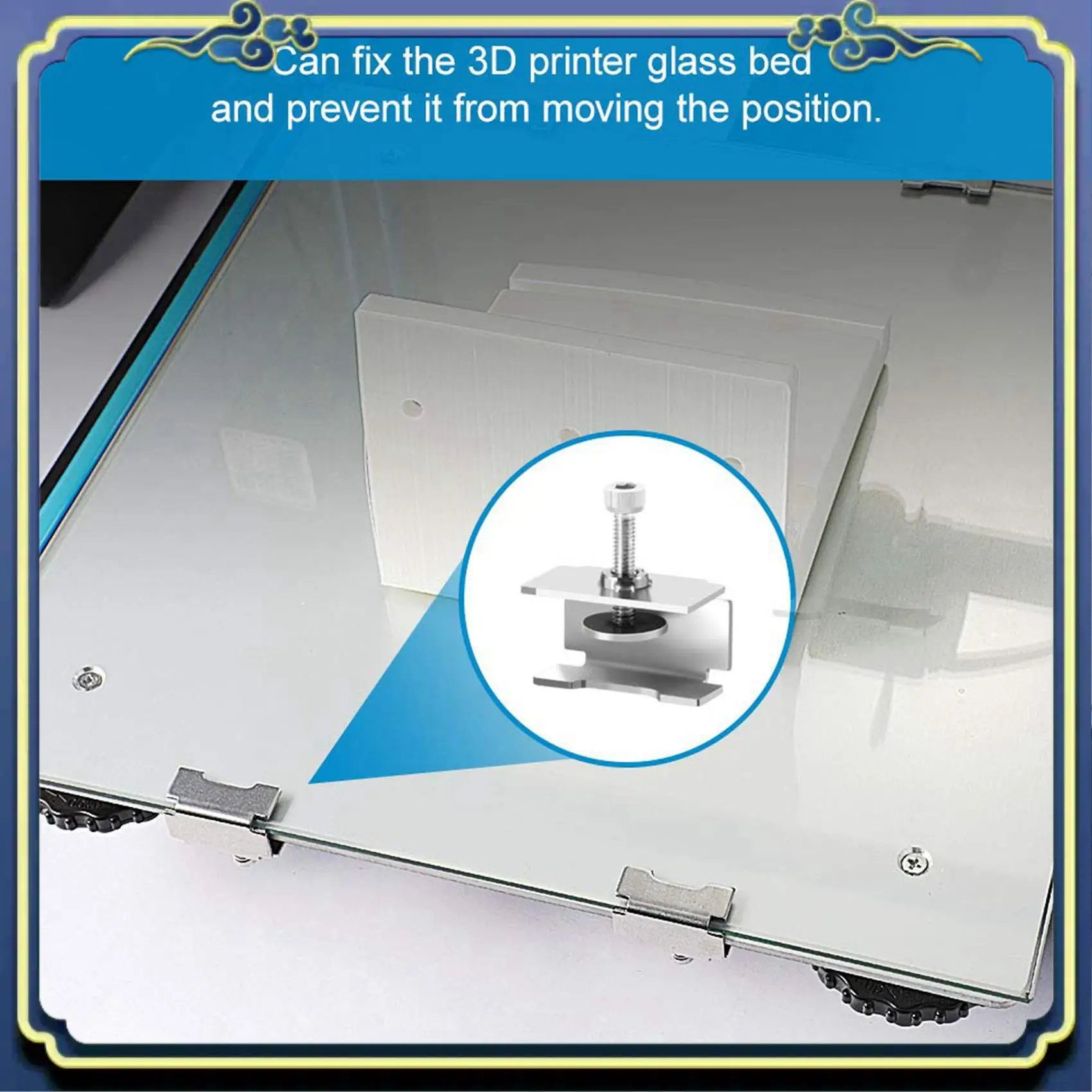 Портативный зажим для стеклянной кровати, совместимый с Ender 3/3 Pro/V2/3S, Ender 5/Pro, регулируемым зажимом для 3D-принтера, аксессуарами, 8 шт. 
Портативный зажим для стеклянной кровати, совместимый с Ender 3/3 Pro/V2/3S, Ender 5/Pro, регулируемым зажимом для 3D-принтера, аксессуарами, 8 шт.