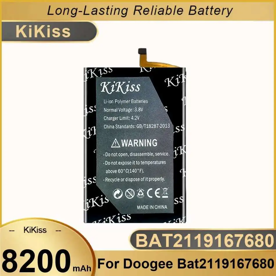 8200 мАч для Doogee BAT2119167680, долговечный аккумулятор для мобильного телефона с быстрой зарядкой
8200 мАч для Doogee BAT2119167680, долговечный аккумулятор для мобильного телефона с быстрой зарядкой