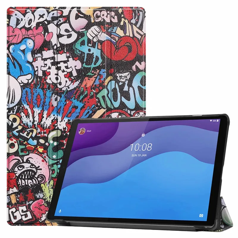 Smart Painted Cover for Lenovo Tab M10 HD Tablet Case 10.1 Folding Leather Cover Funda For Lenovo TB X306F X306X Case Coque
Smart Painted Cover for Lenovo Tab M10 HD Tablet Case 10.1 Folding Leather Cover Funda For Lenovo TB X306F X306X Case Coque