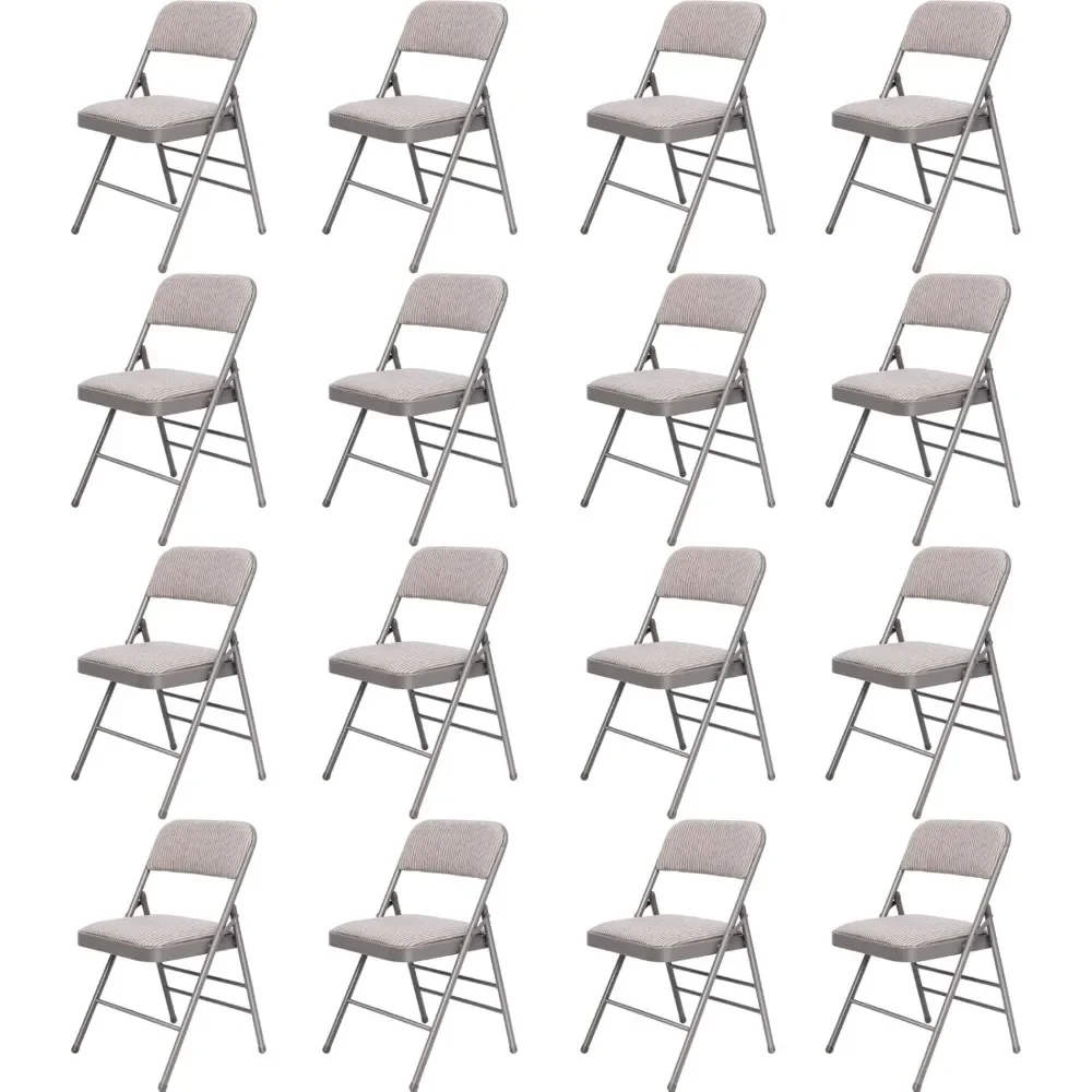 16 Pack Folding Chairs with Padded Cushion and Back, Commercial Stackable Chairs with Reinforced Metal Frame for Events
16 Pack Folding Chairs with Padded Cushion and Back, Commercial Stackable Chairs with Reinforced Metal Frame for Events