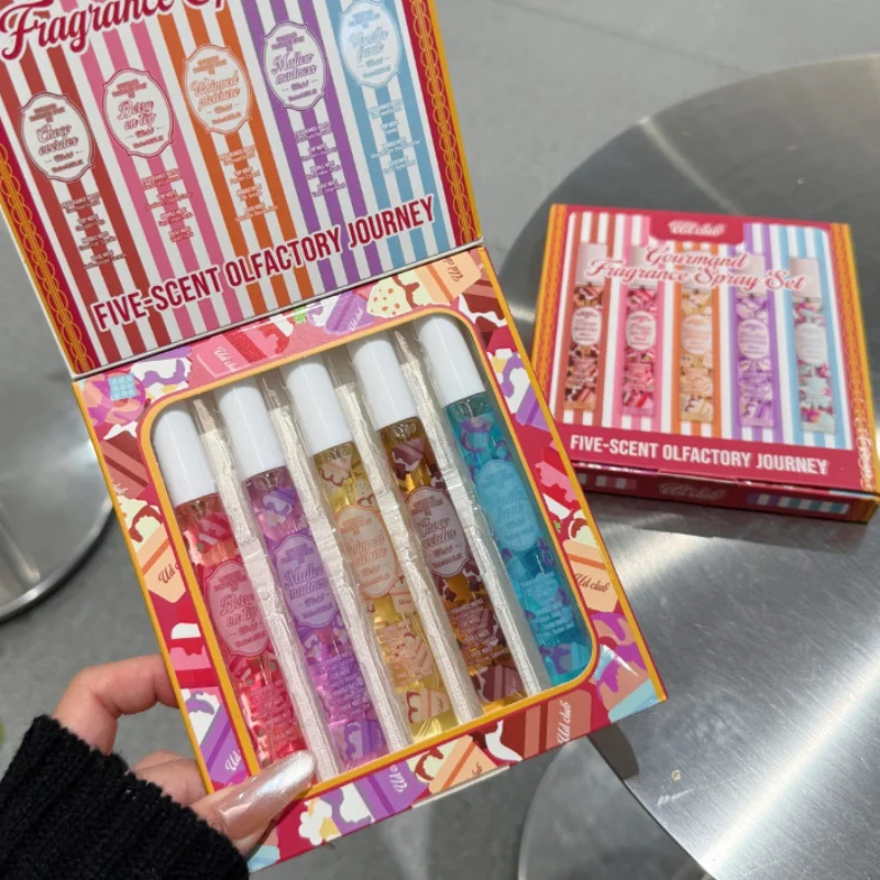 5pcs Gourmand Perfum Set Long Lasting Sweet Vanilla Cake Scent Mini Portable Fragrance Spray Set For Women
5pcs Gourmand Perfum Set Long Lasting Sweet Vanilla Cake Scent Mini Portable Fragrance Spray Set For Women