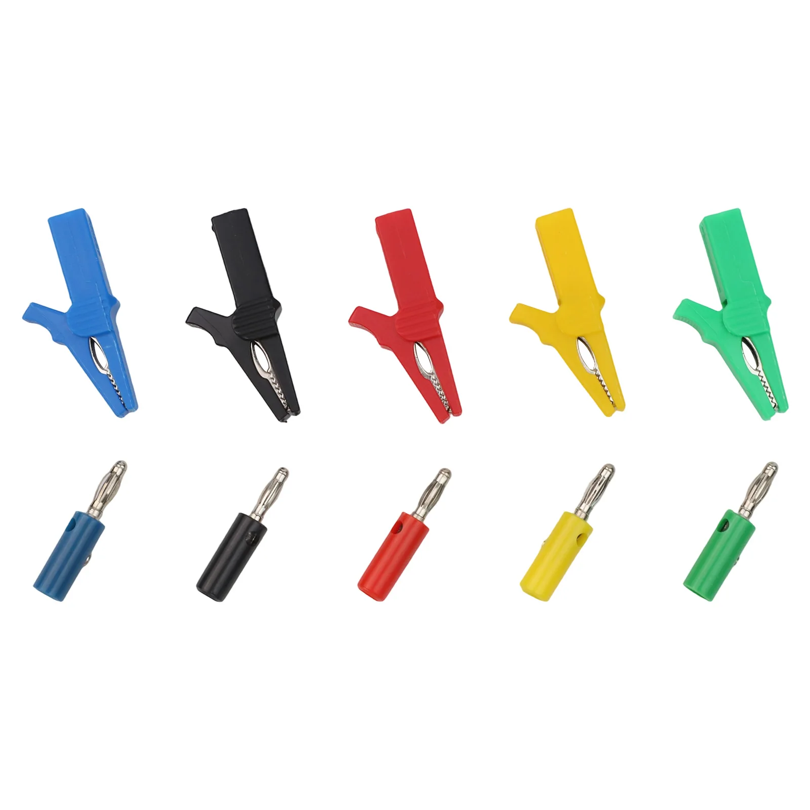 Color Coded Test Clips Banana Connector 4mm Banana Connector 4mm Connection Type Full Insulation Multi-color Clip Set
Color Coded Test Clips Banana Connector 4mm Banana Connector 4mm Connection Type Full Insulation Multi-color Clip Set