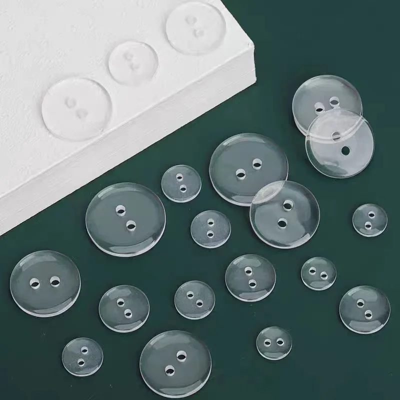 50pcs/lot 9-28mm Transparent Buttons Clear Sewing Polyester Resin Buttons for Clothes Shirt DIY Bottons Apparrel Accessories
50pcs/lot 9-28mm Transparent Buttons Clear Sewing Polyester Resin Buttons for Clothes Shirt DIY Bottons Apparrel Accessories