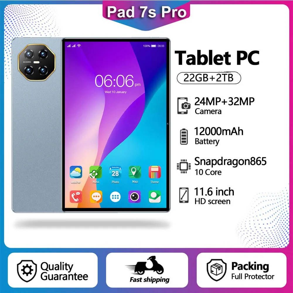 2025 Original Pad 7S Pro Gaming Kids Tablets 11.6" Global Version Android 15 22GB+2TB 12000mAh 5G Dual SIM WiFi Tab Tablets PC
2025 Original Pad 7S Pro Gaming Kids Tablets 11.6" Global Version Android 15 22GB+2TB 12000mAh 5G Dual SIM WiFi Tab Tablets PC