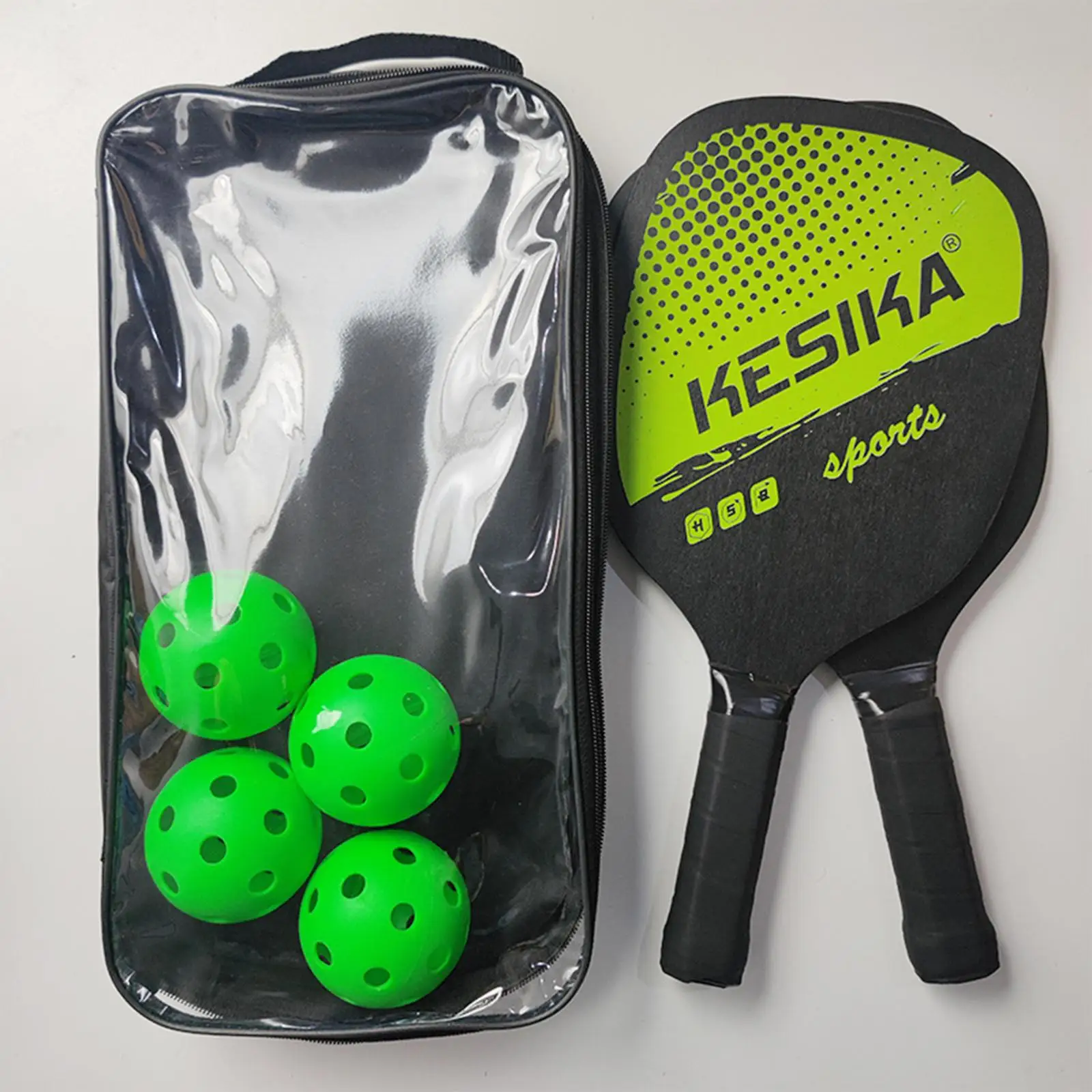 Professional Pickleball Paddle Set with 2 Portable Wood Rackets 4 Balls Storage Organizer Bag for Training
Professional Pickleball Paddle Set with 2 Portable Wood Rackets 4 Balls Storage Organizer Bag for Training