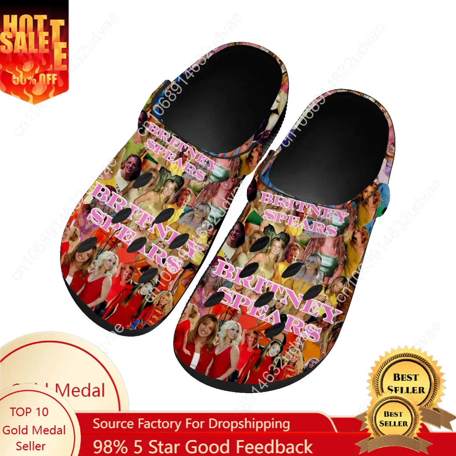 Britney Spears Water Shoe Men Women Teenager High Quality Fashion Home Garden Clogs Custom Sandals Beach Breathable Hole Slipper
Britney Spears Water Shoe Men Women Teenager High Quality Fashion Home Garden Clogs Custom Sandals Beach Breathable Hole Slipper