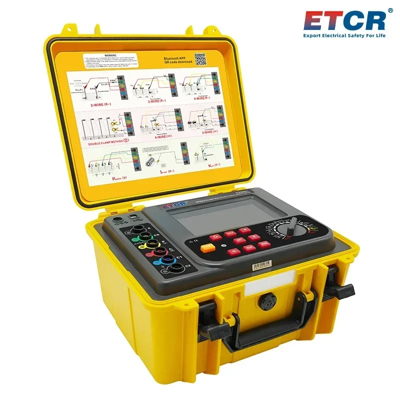 ETCR3200C Цифровой измеритель сопротивления заземления Тестер сопротивления заземления с двойным зажимом Тестер сопротивления почвы
ETCR3200C Цифровой измеритель сопротивления заземления Тестер сопротивления заземления с двойным зажимом Тестер сопротивления почвы