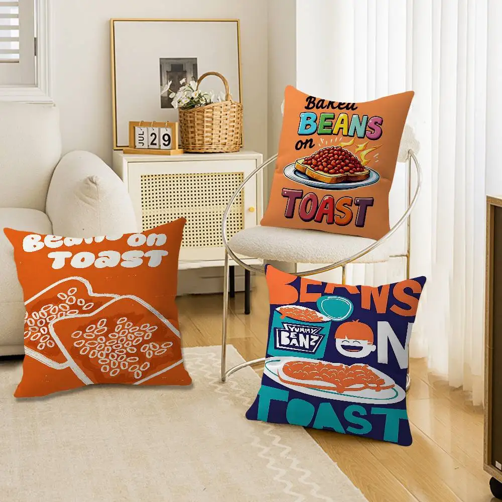 Beans on Toast Cartoon Funny Food Cushion Cover Car Throw Pillow Case For Sofa Car Christmas Gift 40x40cm 45x45cm
Beans on Toast Cartoon Funny Food Cushion Cover Car Throw Pillow Case For Sofa Car Christmas Gift 40x40cm 45x45cm