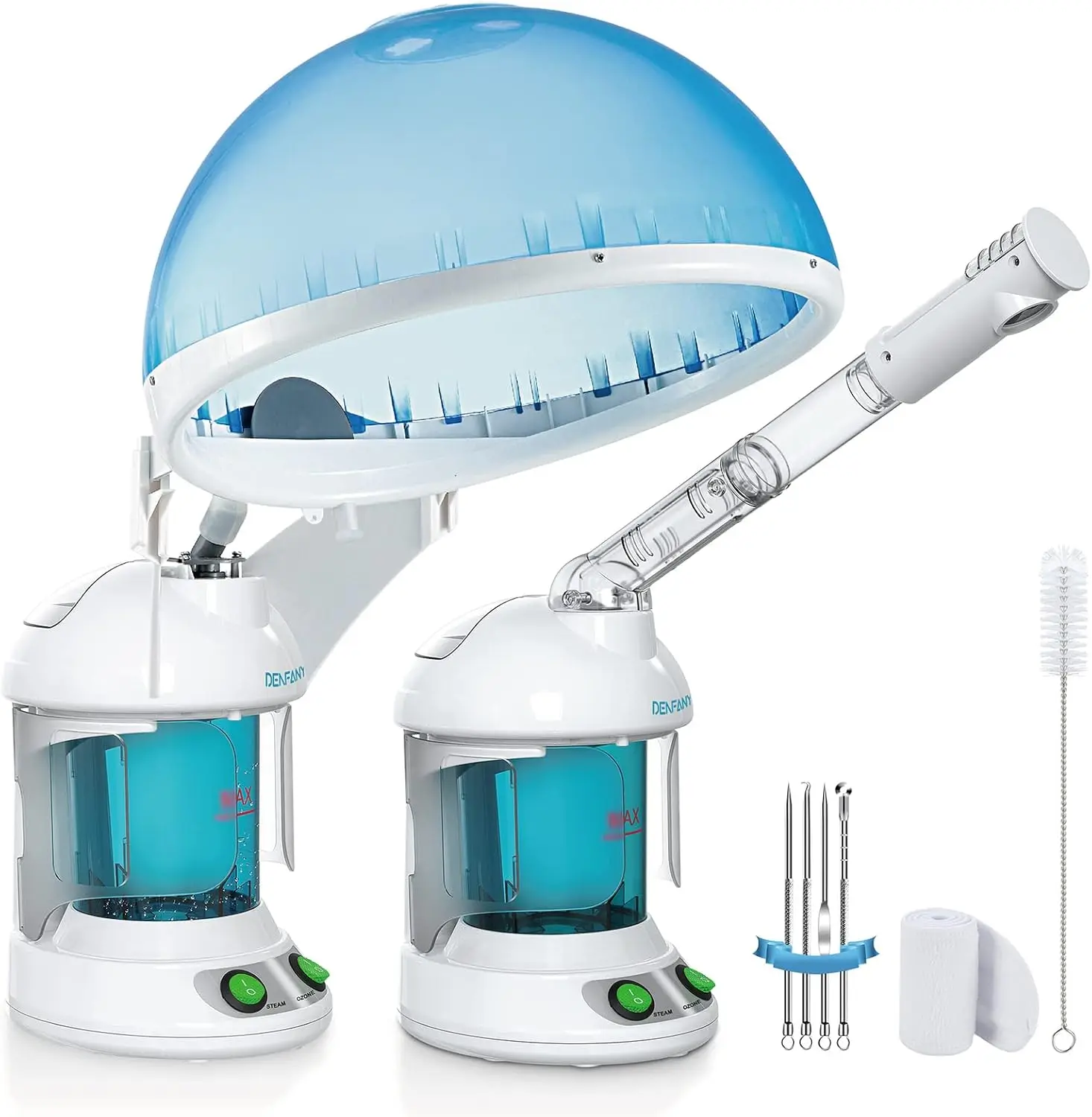 2-in-1 Nano Ionic Hair and Facial Steamer for Deep Hydration, Adjustable Arm, Easy-Clean Tank, Home & Salon Use
2-in-1 Nano Ionic Hair and Facial Steamer for Deep Hydration, Adjustable Arm, Easy-Clean Tank, Home & Salon Use