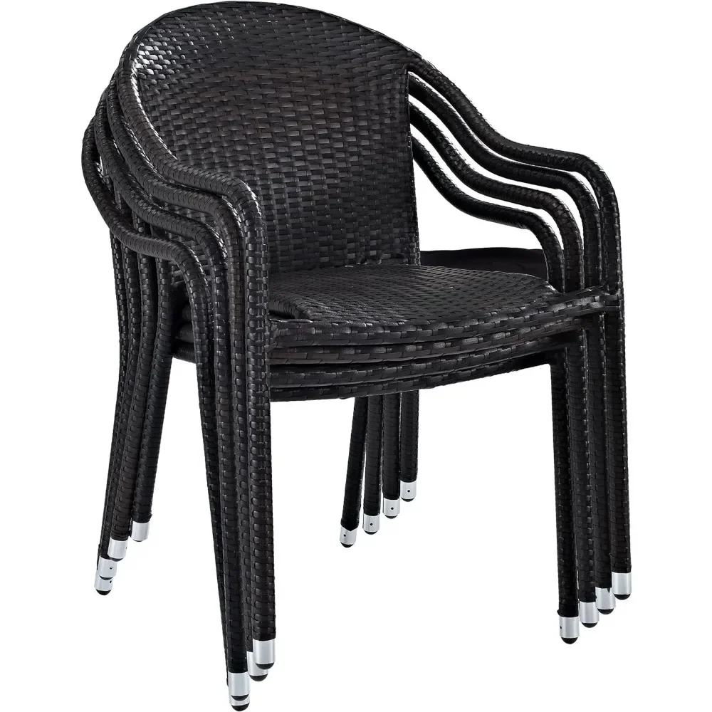 Outdoor Wicker Stackable Chairs, set of 4, UV and Fade Resistant Outdoor Wicker, Durable Steel Frame Designed to Last
Outdoor Wicker Stackable Chairs, set of 4, UV and Fade Resistant Outdoor Wicker, Durable Steel Frame Designed to Last