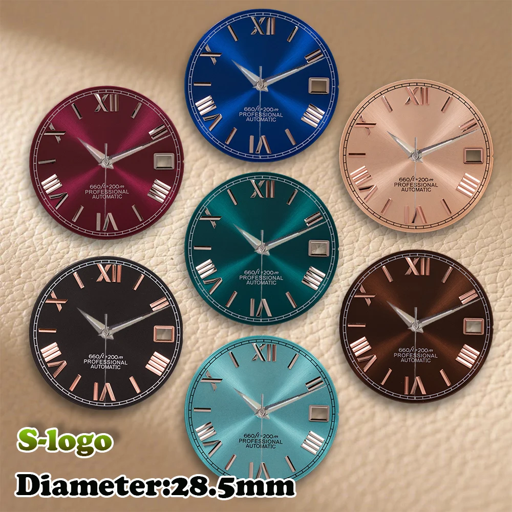 28.5mm S Logo NH35 Dial T-iffany Dial Blue Dial Fit NH36/4R/7S Movement No Luminous High Quality Watch Modification Accessories
28.5mm S Logo NH35 Dial T-iffany Dial Blue Dial Fit NH36/4R/7S Movement No Luminous High Quality Watch Modification Accessories
