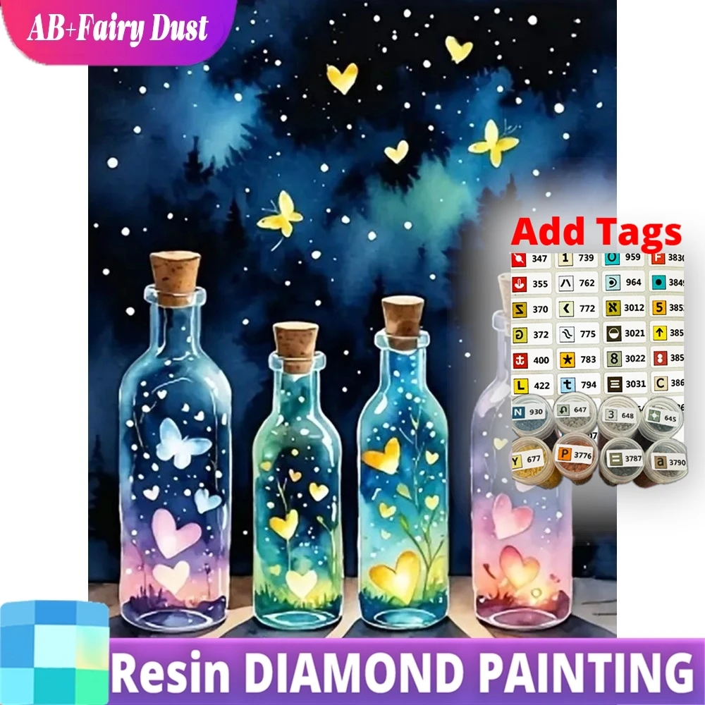 Resin AB Fairy Dust DIY Diamond Mosaic Bottle Landscape Picture Rhinestones Painting Heart New Arrival Embroidery Butterfly Hand
Resin AB Fairy Dust DIY Diamond Mosaic Bottle Landscape Picture Rhinestones Painting Heart New Arrival Embroidery Butterfly Hand