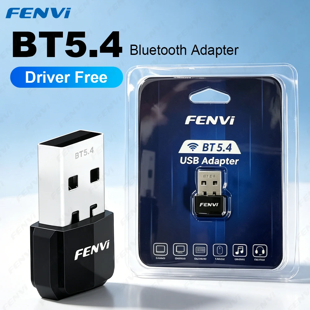 Fenvi USB Bluetooth 5.4 Adapter Transmitter Bluetooth Dongle USB Wireless Receiver For Mouse Keyboard Speaker Music PC Laptop
Fenvi USB Bluetooth 5.4 Adapter Transmitter Bluetooth Dongle USB Wireless Receiver For Mouse Keyboard Speaker Music PC Laptop