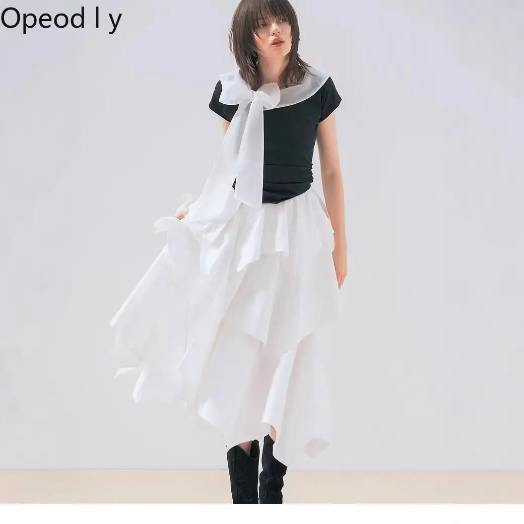 2026 summer new sweet and cute girl tulle short-sleeved top Japanese bow waist fashionable and comfortable breathable T-shirt
2026 summer new sweet and cute girl tulle short-sleeved top Japanese bow waist fashionable and comfortable breathable T-shirt