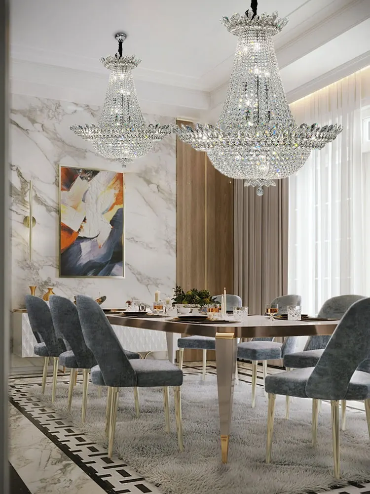 2026 Trendy K9 Crystal Palace Led Chandelier Lighting Hanging Lamps Lustre Suspension Luminaire Lampen For Foyer Dinning Room
2026 Trendy K9 Crystal Palace Led Chandelier Lighting Hanging Lamps Lustre Suspension Luminaire Lampen For Foyer Dinning Room