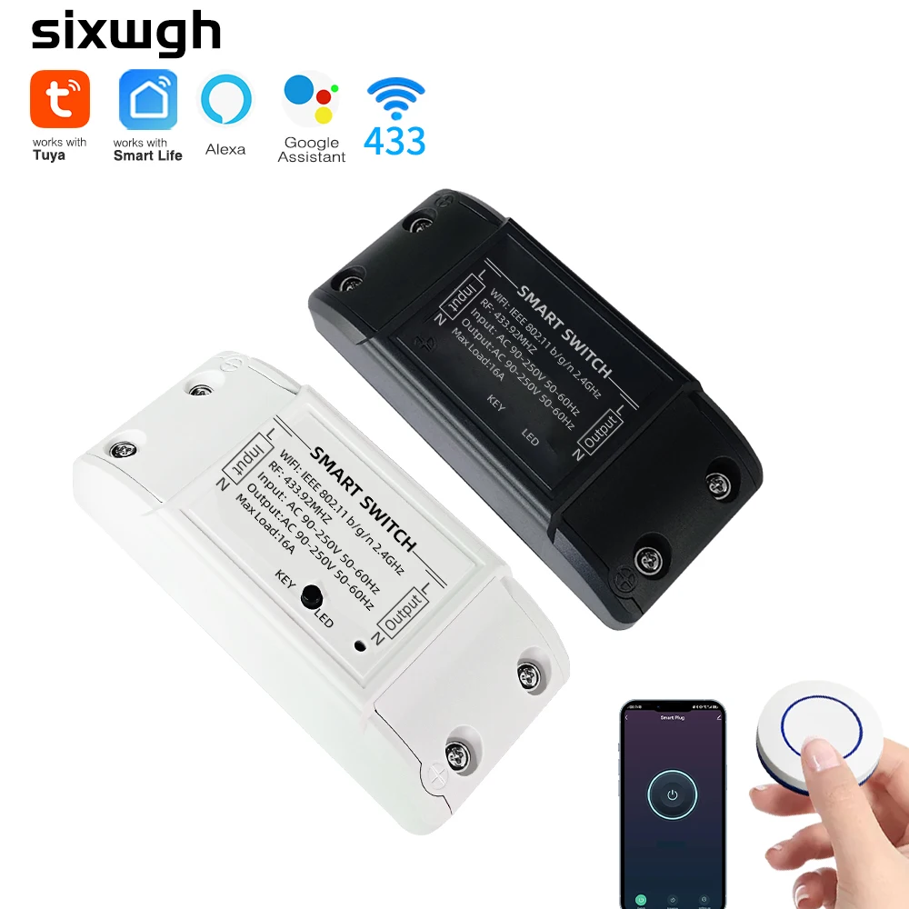 Tuya WiFi RF433 Smart Switch with RF Paste Remote APP Control Timer Countdown Group Share Voice Work with Alexa Google Home
Tuya WiFi RF433 Smart Switch with RF Paste Remote APP Control Timer Countdown Group Share Voice Work with Alexa Google Home