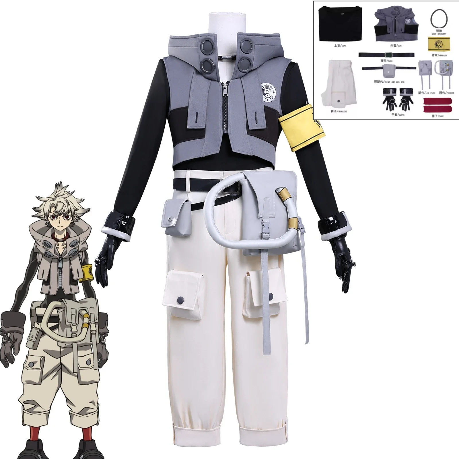 Anime Gachiakuta Rood Surebrec Cosplay Costume Rudo Men Woman Christmas Halloween Carnival Battle Outfit Party Clothing
Anime Gachiakuta Rood Surebrec Cosplay Costume Rudo Men Woman Christmas Halloween Carnival Battle Outfit Party Clothing