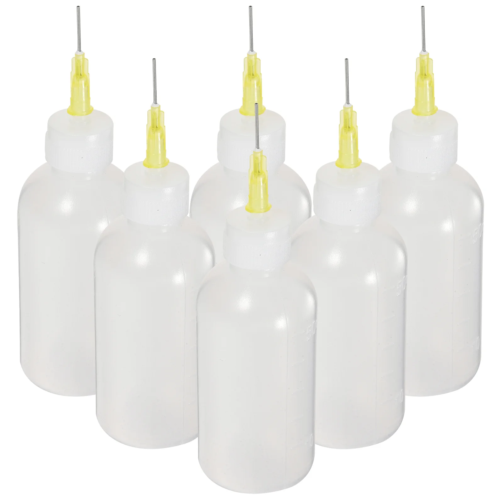 6pcs Precision Needle Tip Applicator Squeeze Bottles Reusable Plastic Body Rust Proof Metal Tip for Lubricating Oil Glue Fluids
6pcs Precision Needle Tip Applicator Squeeze Bottles Reusable Plastic Body Rust Proof Metal Tip for Lubricating Oil Glue Fluids
