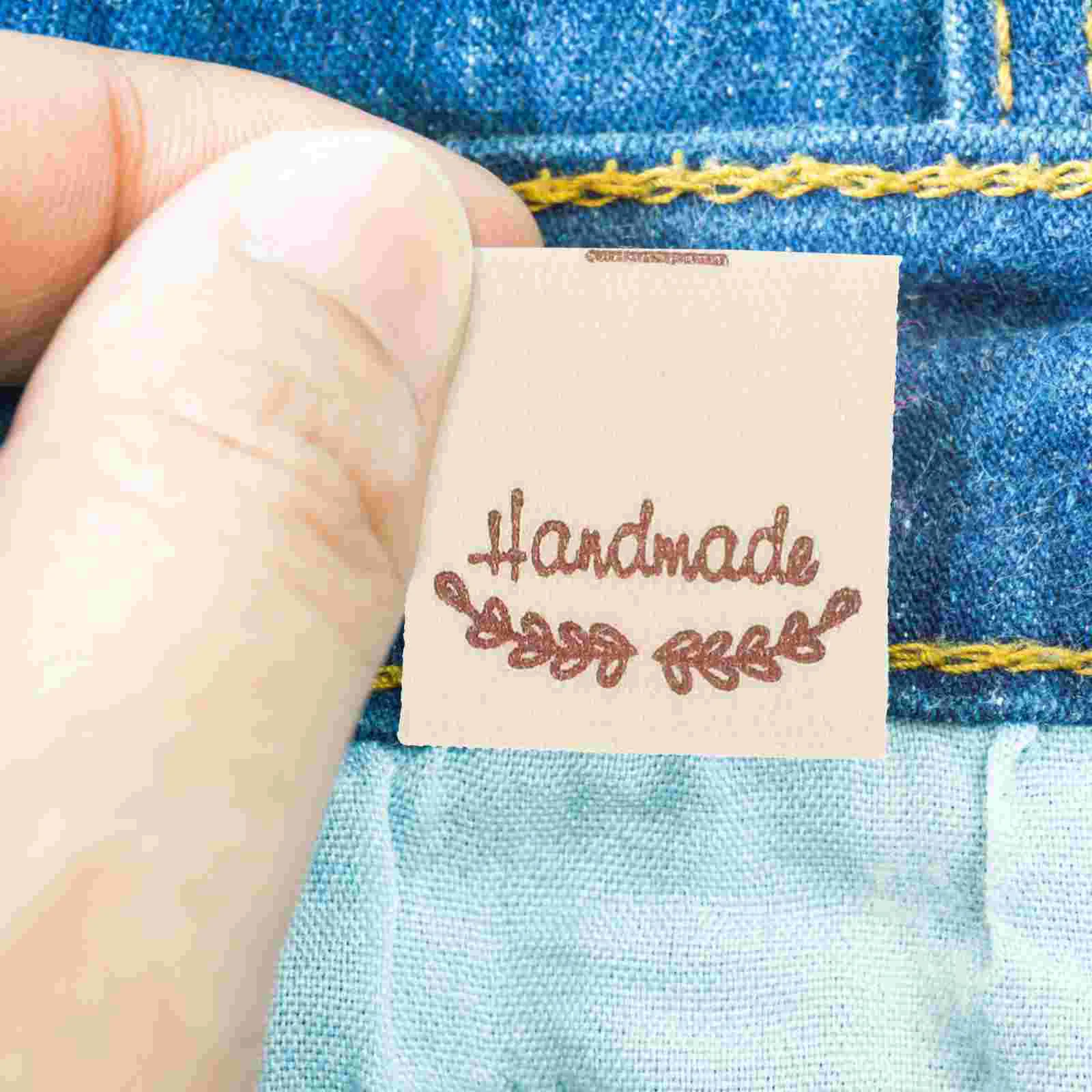 100 Pcs The Fabric Handmade Label Quilts Labels Crochet Cotton Tags for Clothes
100 Pcs The Fabric Handmade Label Quilts Labels Crochet Cotton Tags for Clothes