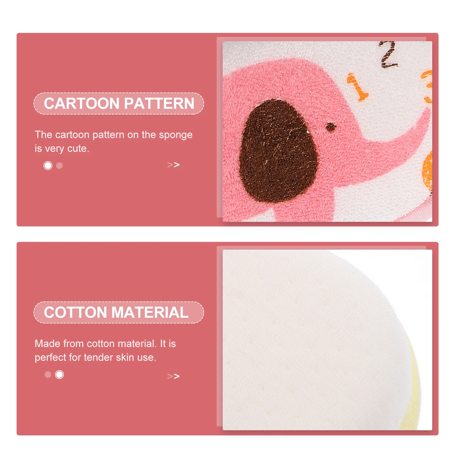 3pcs Baby Sponge Cotton Material For Newborn Toddlers Soft Cleansing Pad Gentle On Skin Mixed Colors Elephant Pattern Suitable
3pcs Baby Sponge Cotton Material For Newborn Toddlers Soft Cleansing Pad Gentle On Skin Mixed Colors Elephant Pattern Suitable