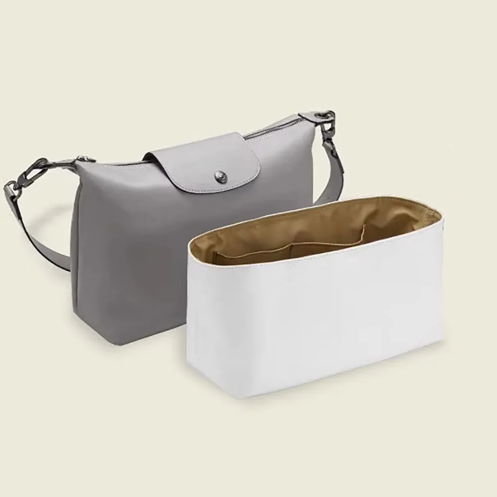 Lightweight Bag Insert Compatible with Longchamp Hobo, Waterproof Dupont Paper Surface and Silky Satin Lining
Lightweight Bag Insert Compatible with Longchamp Hobo, Waterproof Dupont Paper Surface and Silky Satin Lining