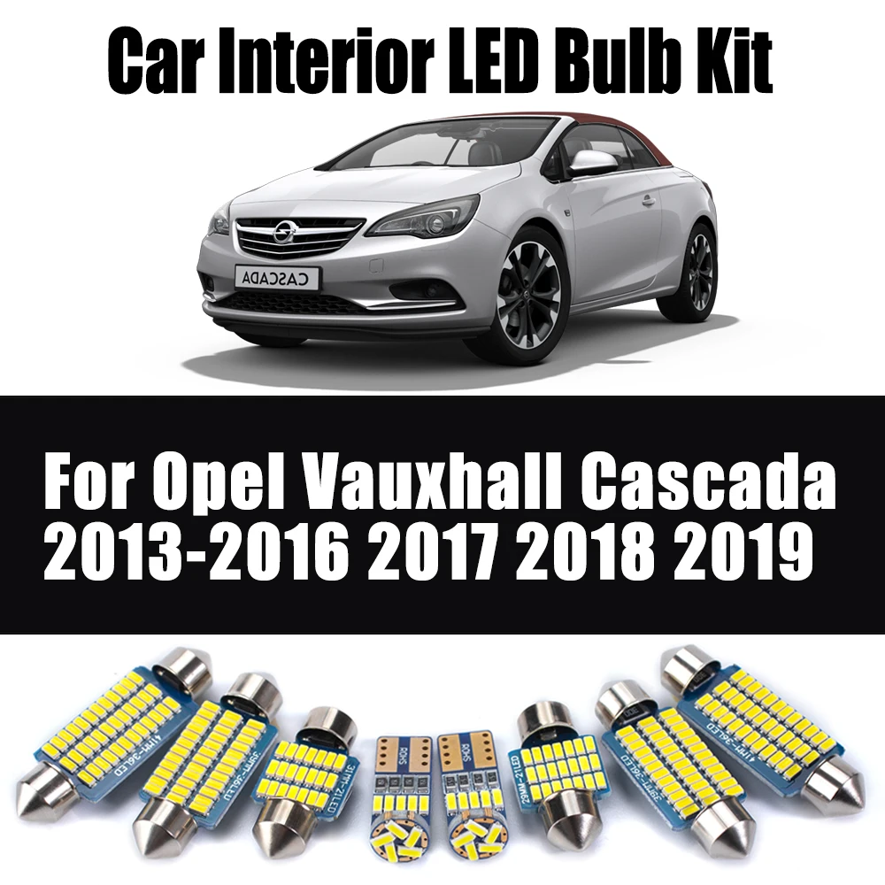 11 шт. для Opel Vauxhall Cascada 2013 2014 2015 2016 2017 2018 2019 Canbus автомобильное освещение светодиодный внутренний купол карта солнцезащитный козырек комплект
11 шт. для Opel Vauxhall Cascada 2013 2014 2015 2016 2017 2018 2019 Canbus автомобильное освещение светодиодный внутренний купол карта солнцезащитный козырек комплект