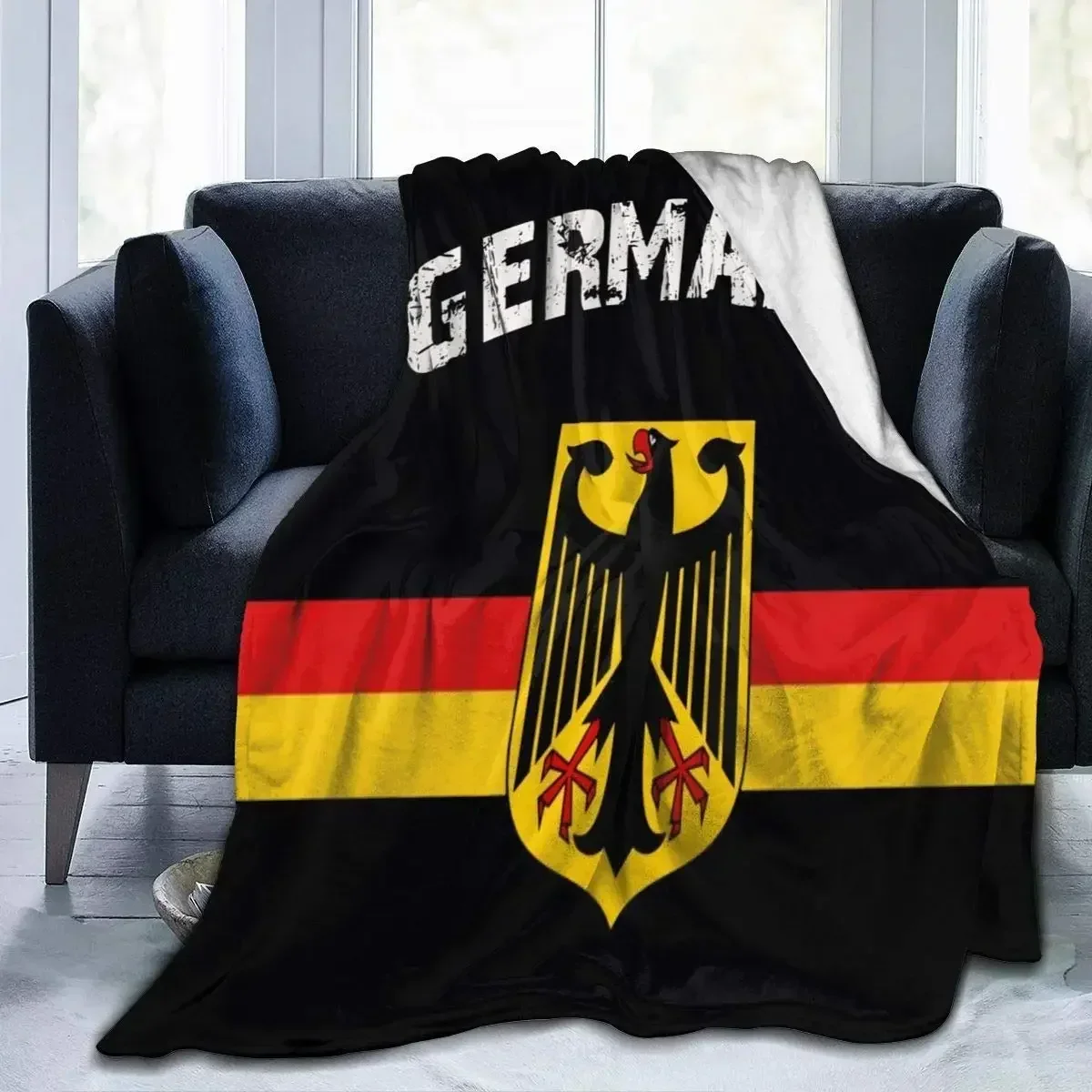 German Flag Eagle Flannel Fleece Blanket Ultra Soft Cozy Warm Throw Lightweight Blanket Microfleece Blanket for Home Gifts
German Flag Eagle Flannel Fleece Blanket Ultra Soft Cozy Warm Throw Lightweight Blanket Microfleece Blanket for Home Gifts