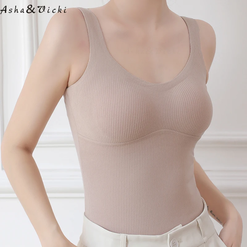 New Autumn Winter Bottoming No Trace Warm Vest With Chest Pad Suspender Thermal Women Underwear Thin Style Pure Color
New Autumn Winter Bottoming No Trace Warm Vest With Chest Pad Suspender Thermal Women Underwear Thin Style Pure Color