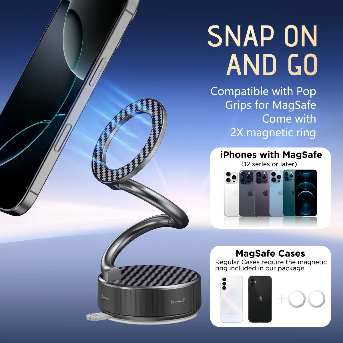 Super Strong Aluminum Alloy Robotic Arm Car Phone Holder Adjustable Multifunctional Magnetic Travel Mount for Any Angle
Super Strong Aluminum Alloy Robotic Arm Car Phone Holder Adjustable Multifunctional Magnetic Travel Mount for Any Angle