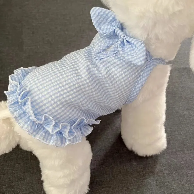 Cute Plaid Bow Pet Suspender Skirt Lightweight Dogs Cats Teddy Bichonathable Spring Summer Casual Dress Adjustable Outfit Puppy
Cute Plaid Bow Pet Suspender Skirt Lightweight Dogs Cats Teddy Bichonathable Spring Summer Casual Dress Adjustable Outfit Puppy