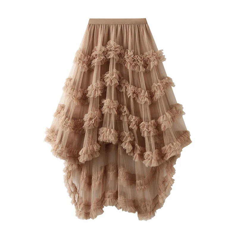 Candy Color Elastic Waist Fairy Air Mesh Skirt Fluffy Irregular Ruffle Edge Cake Skirt A-line SkirtPleated skirt mini skirt
Candy Color Elastic Waist Fairy Air Mesh Skirt Fluffy Irregular Ruffle Edge Cake Skirt A-line SkirtPleated skirt mini skirt