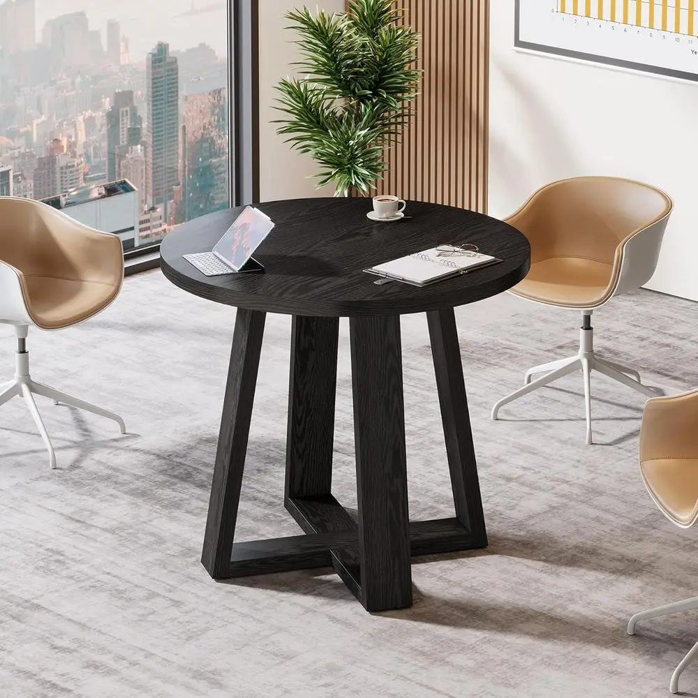 Compact 31.5-Inch Wooden Office Table for 2-4 People, Ideal for Small Spaces, Black
Compact 31.5-Inch Wooden Office Table for 2-4 People, Ideal for Small Spaces, Black