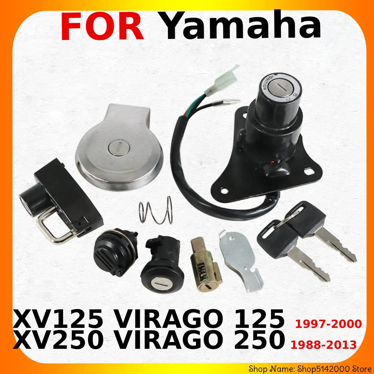 Motorcycle Key Fuel Cap Kit Ignition Switch For Yamaha XV125 VIRAGO 125 1997-2000 XV250 VIRAGO 250 1988-2013 Accessories
Motorcycle Key Fuel Cap Kit Ignition Switch For Yamaha XV125 VIRAGO 125 1997-2000 XV250 VIRAGO 250 1988-2013 Accessories