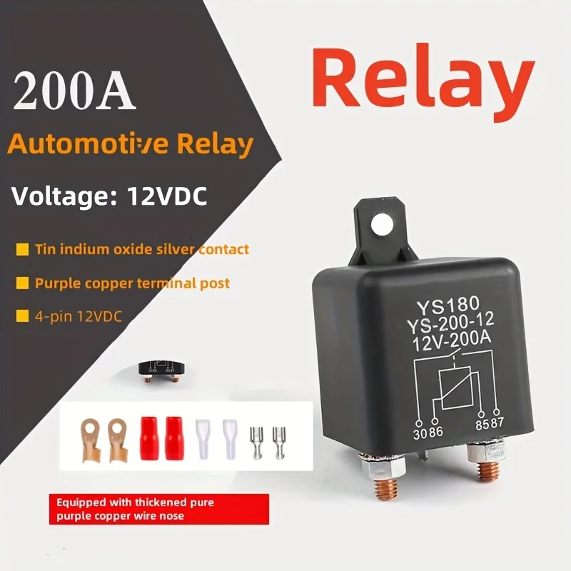 200A Relay 12v Switch Panel High Current 12V Relay Switch Panel Automotive Heavy-Duty Start Car Power Switch for Automotive
200A Relay 12v Switch Panel High Current 12V Relay Switch Panel Automotive Heavy-Duty Start Car Power Switch for Automotive