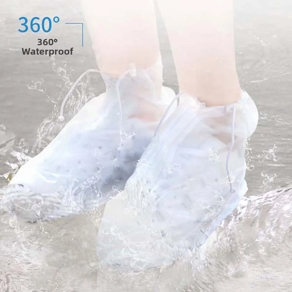 1 Pair Thickened Rain Shoe Covers Mid-calf Wear-resistant Waterproof Boot Cover Mud-proof Reusable PVC Overshoes
1 Pair Thickened Rain Shoe Covers Mid-calf Wear-resistant Waterproof Boot Cover Mud-proof Reusable PVC Overshoes